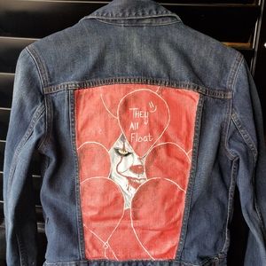 Pennywise Hand Painted Denim Jacket